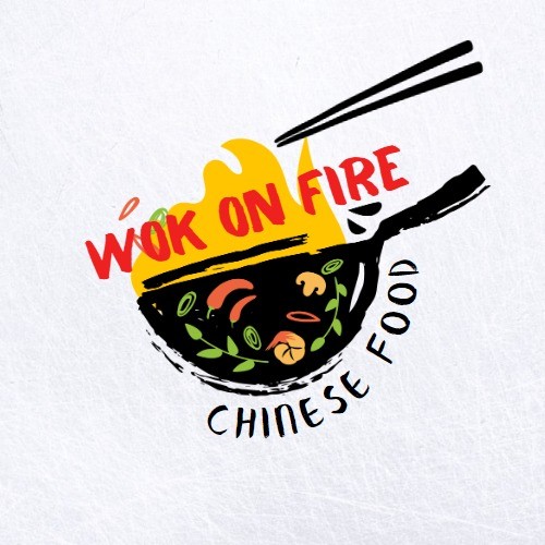Wok on Fire Logo